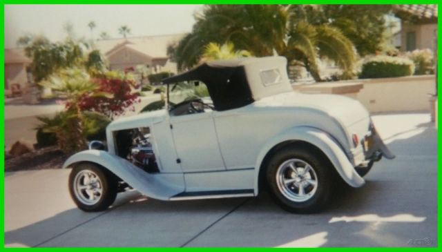 1930 White Ford Roadster Coupe