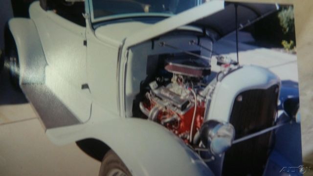 1930 White Ford Roadster Coupe