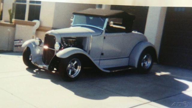 1930 White Ford Roadster Coupe
