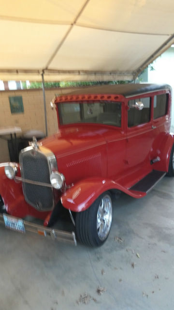 1930 Burgundy Ford Sedan Sedan