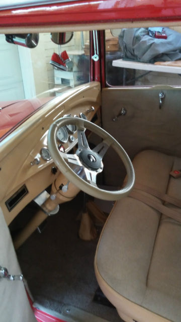 1930 Burgundy Ford Sedan Sedan