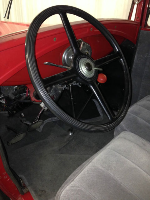 1930 Red Ford Model A Sedan