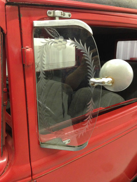 1930 Red Ford Model A Sedan