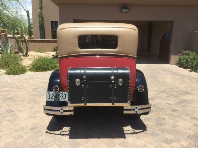 1930 Red Ford Model A 2 door