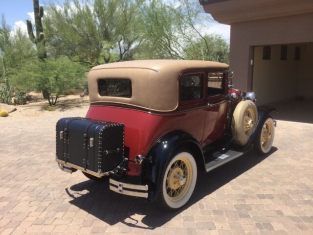 1930 Red Ford Model A 2 door