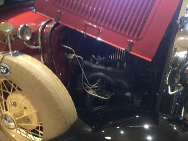 1930 Red Ford Model A 2 door