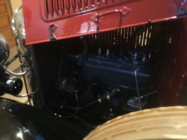 1930 Red Ford Model A 2 door