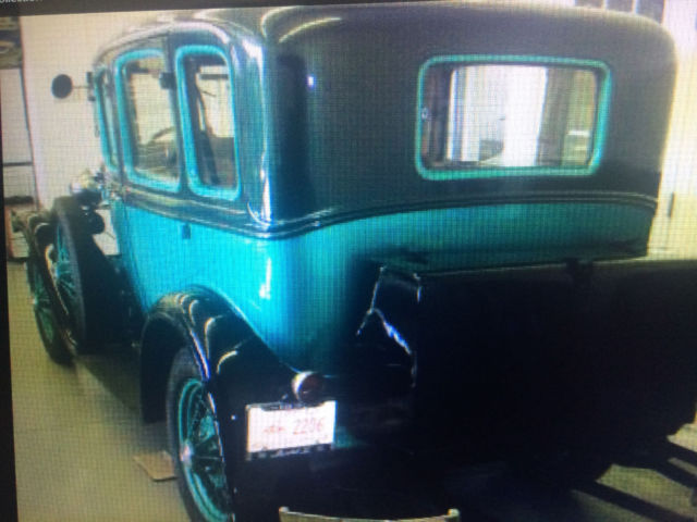 1930 Teal Ford Model A Sedan