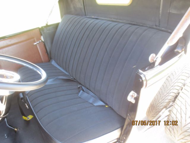 1930 Black Ford Model A Convertible