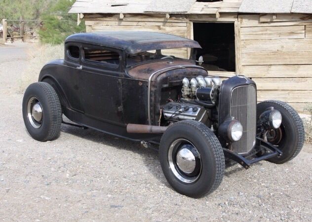 1930 Black Ford Model A Coupe