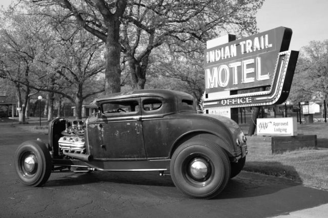 1930 Black Ford Model A Coupe