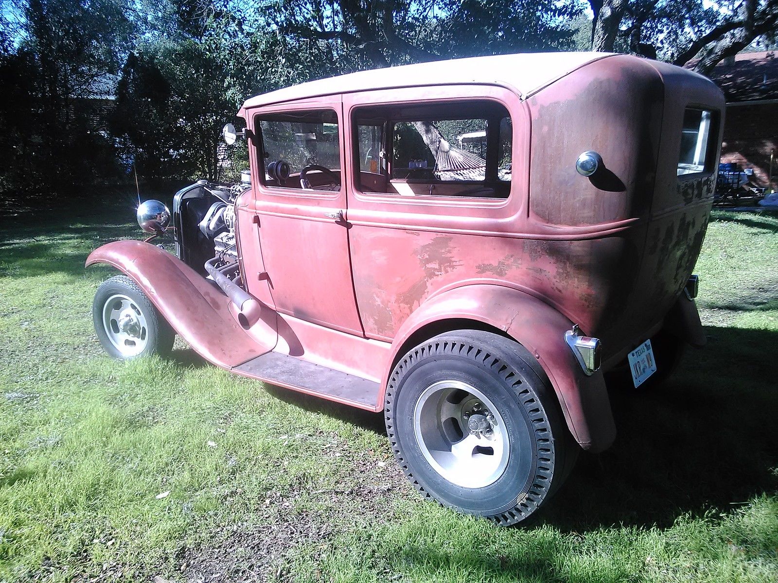 1930 Model A 2 door sedan Gasser 6-71 blower sbc muncie hot rod rat 9 ...