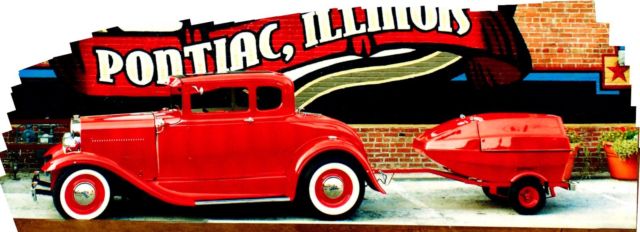 1930 Red Ford Model A Coupe