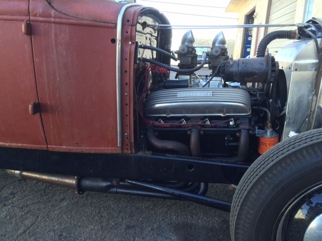 1930 Red Ford Model A Coupe
