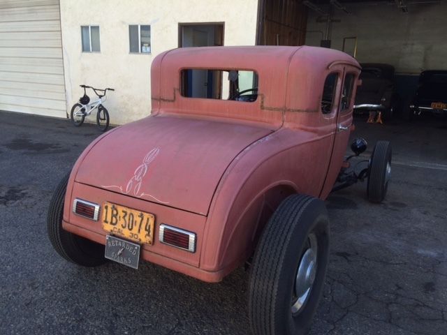 1930 Red Ford Model A Coupe
