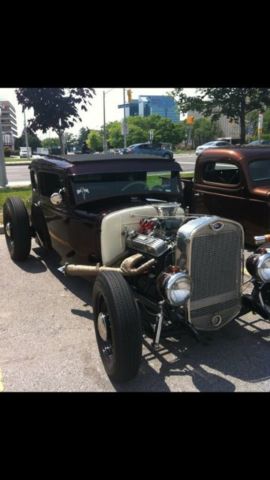 1930 Brown Ford Model A 5 window coupe