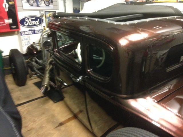 1930 Brown Ford Model A 5 window coupe