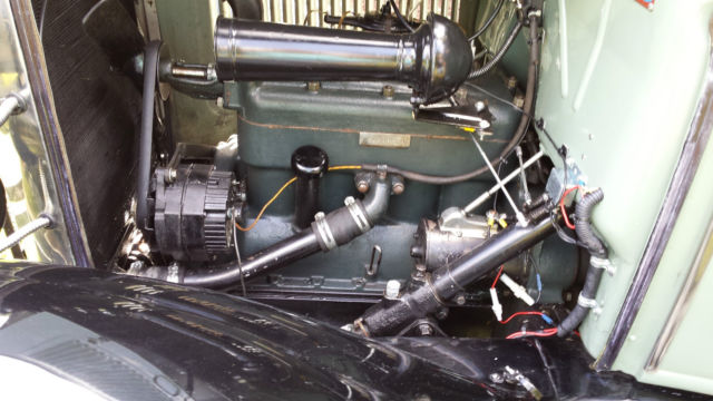 1930 Olive Green - Black Ford Model A Coupe