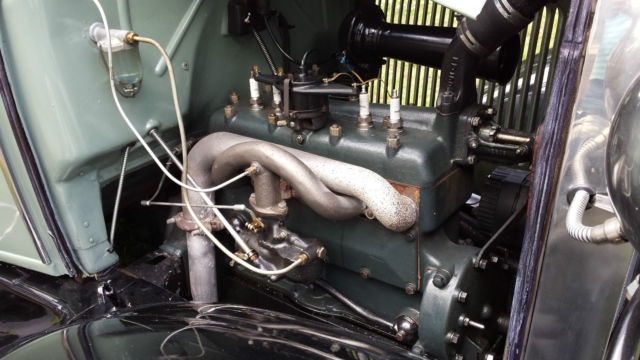 1930 Olive Green - Black Ford Model A Coupe