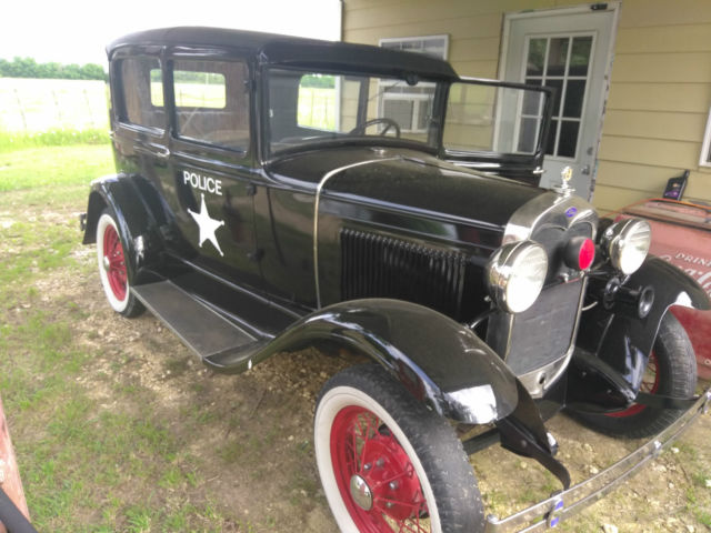 1930 Black Ford Model A Sedan