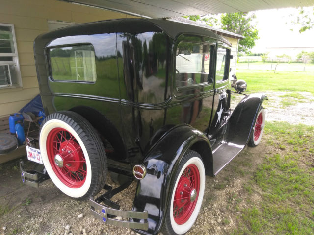 1930 Black Ford Model A Sedan