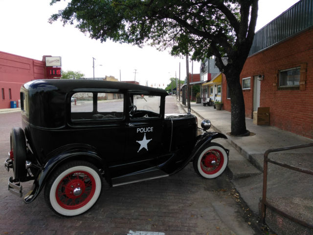 1930 Black Ford Model A Sedan