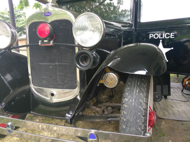 1930 Black Ford Model A Sedan