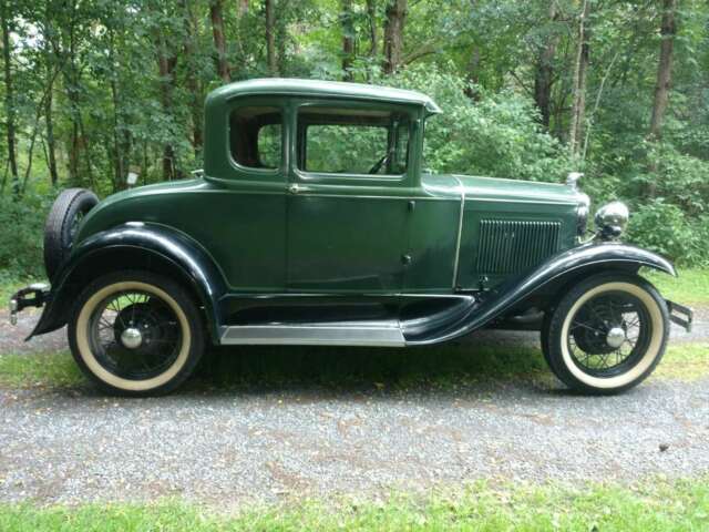 1930 Green Ford Model A Coupe