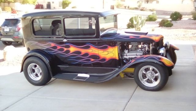 1930 Black Ford Model A Sedan