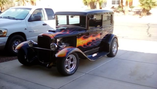 1930 Black Ford Model A Sedan