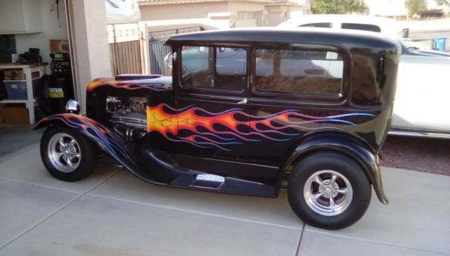 1930 Black Ford Model A Sedan