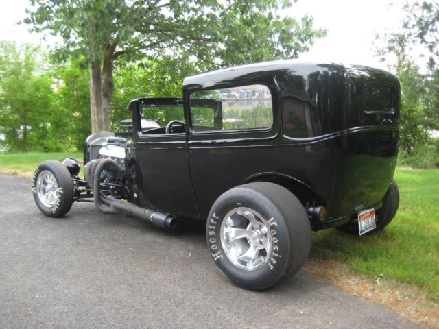 1930 Black Ford Model A Sedan