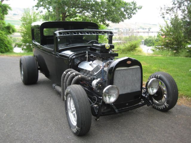 1930 Black Ford Model A Sedan