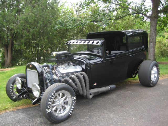 1930 Black Ford Model A Sedan