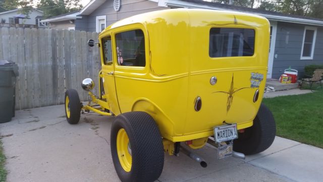 1930 CHROME YELLOW Ford Model A Sedan