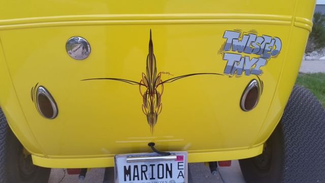 1930 CHROME YELLOW Ford Model A Sedan