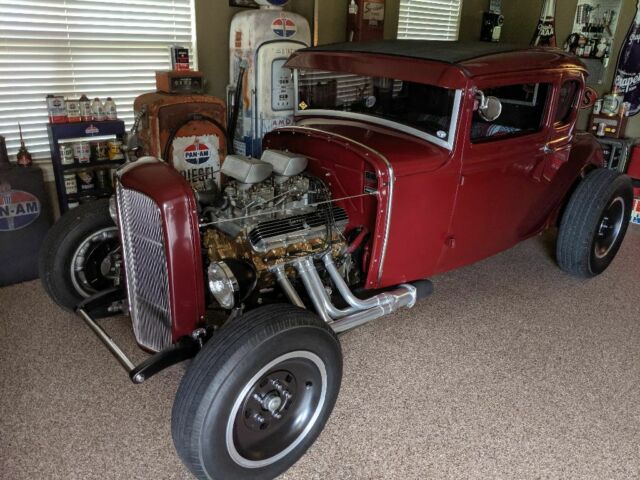 1930 Burgundy Ford Model A Coupe