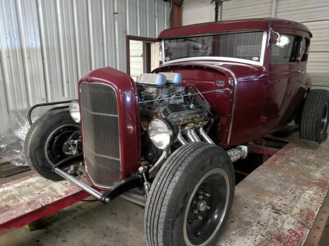 1930 Burgundy Ford Model A Coupe