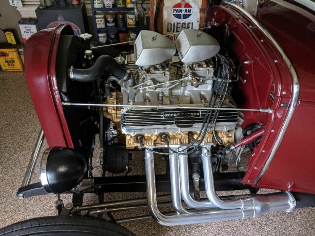 1930 Burgundy Ford Model A Coupe