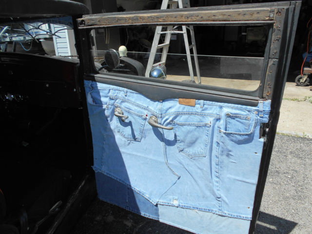 1930 Flat Black Ford Model A Sedan