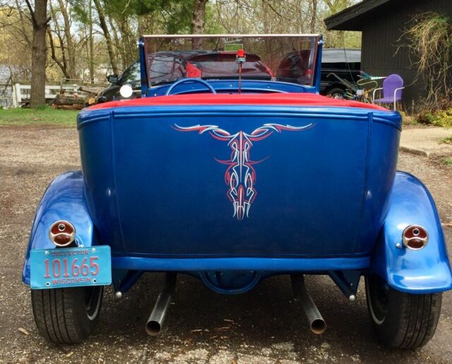 1930 Blue Ford Model A Convertible