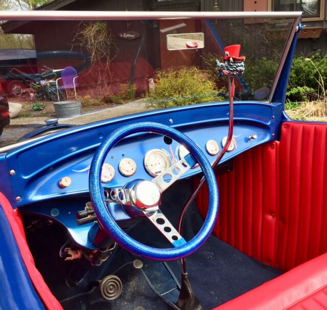 1930 Blue Ford Model A Convertible