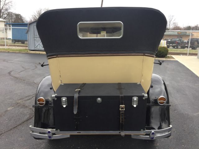 1930 Yellow Ford Model A Convertible