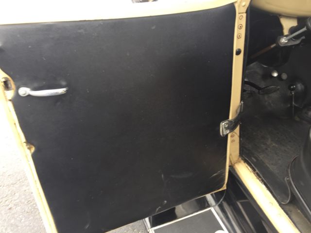 1930 Yellow Ford Model A Convertible