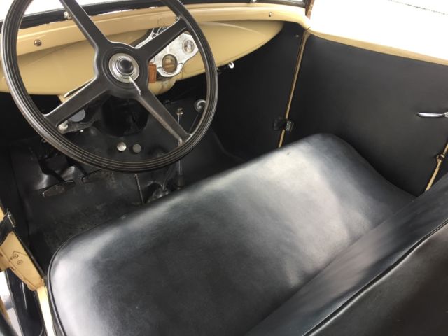 1930 Yellow Ford Model A Convertible