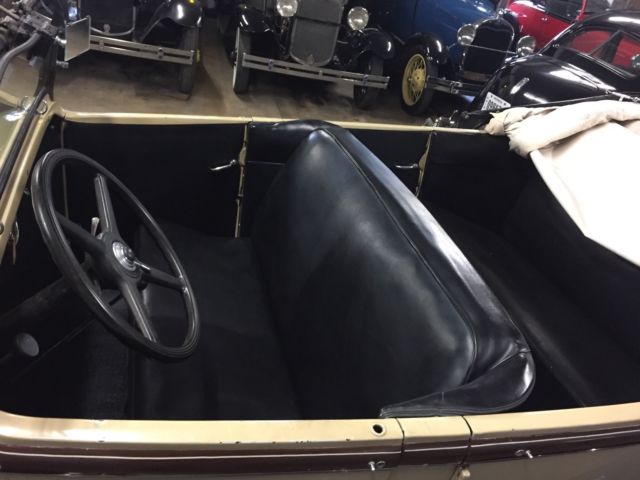 1930 Yellow Ford Model A Convertible