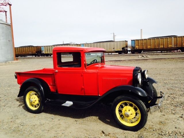 1930 Red with black fenders Ford Model A