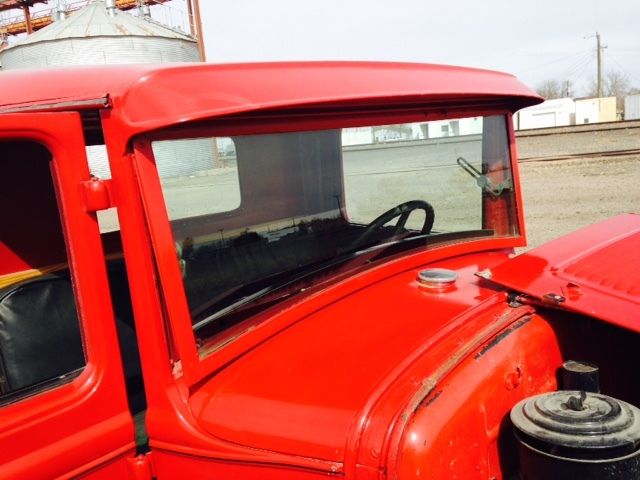 1930 Red with black fenders Ford Model A
