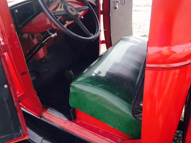 1930 Red with black fenders Ford Model A