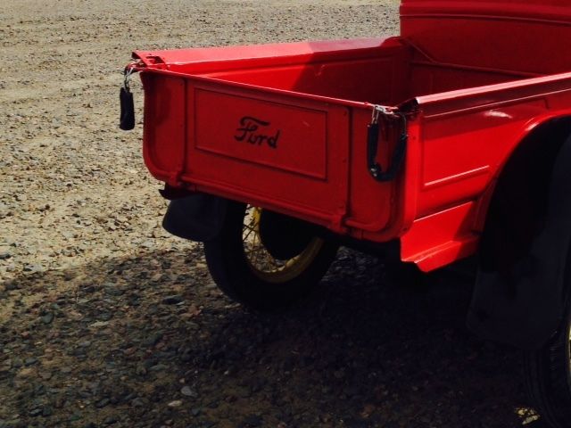 1930 Red with black fenders Ford Model A